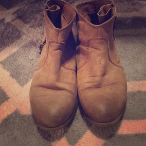 Aldo brown leather booties